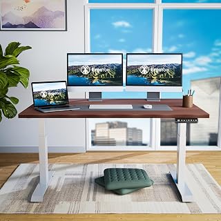 ErgoYou - Premium Electric Height Adjustable Standing Table - Heavy Duty - Dual Motor 2 Stage - 150 Kgs Max Weight Capacit... Price In India