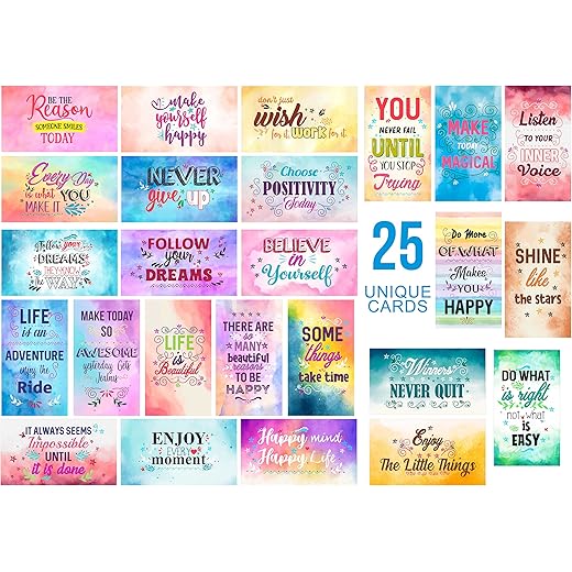 Mini Motivational Quote Postcards 3.5 x 2