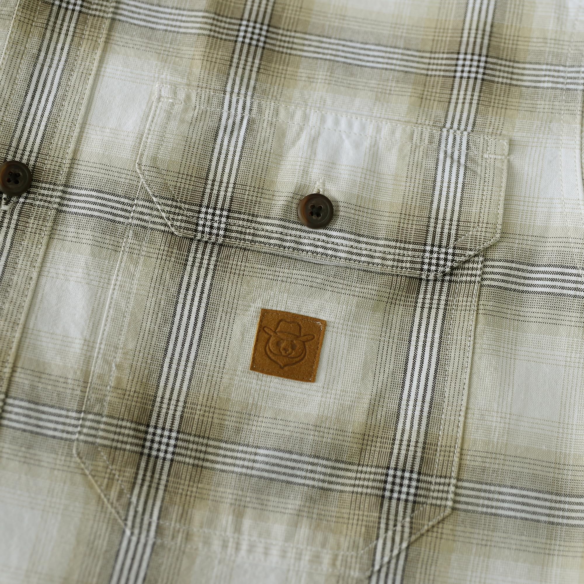 Dubinik® Camicia da uomo a maniche corte con bottoni e doppie tasche, abbigliamento da lavoro rinfrescante e casual a quadri da uomo