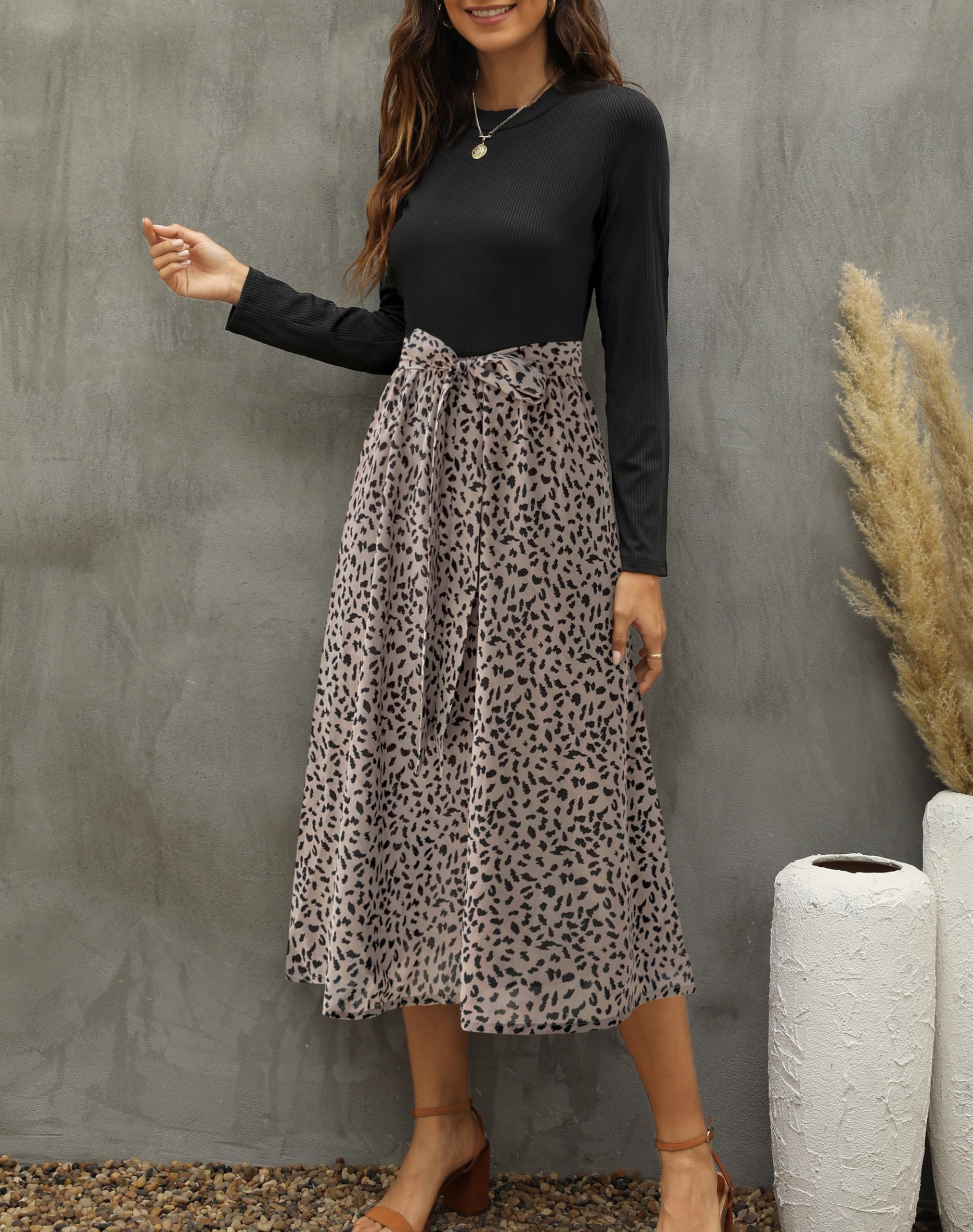 Zattcas Damen Summer Work Dress Modern