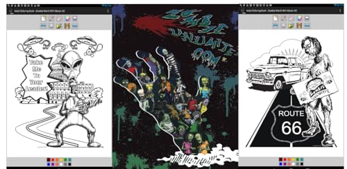 Adult Coloring Book - Zombie World #2