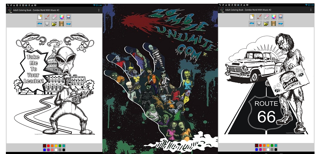 Adult Coloring Book Zombie World for Android
