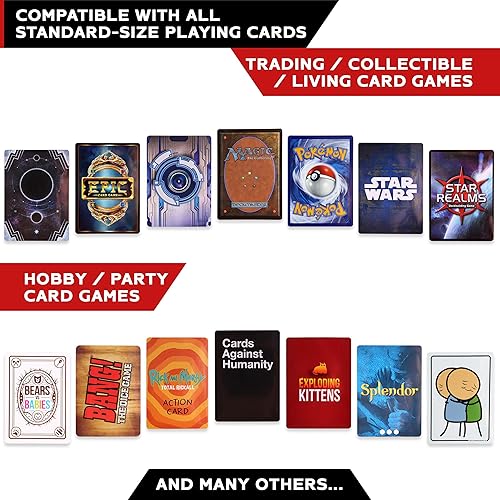 Miniatura 6 de Quiver Time Paquete de caja y fundas para cartas coleccionables azules  Más de 100 carcajes con separadores dobles (Commander MTG Deck Box MTG) +