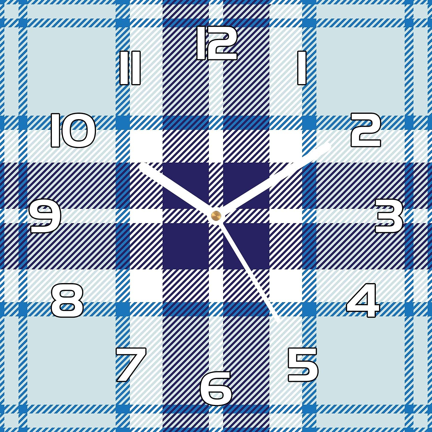 Horloge en verre de sécurité impression haute définition 30x30 cm