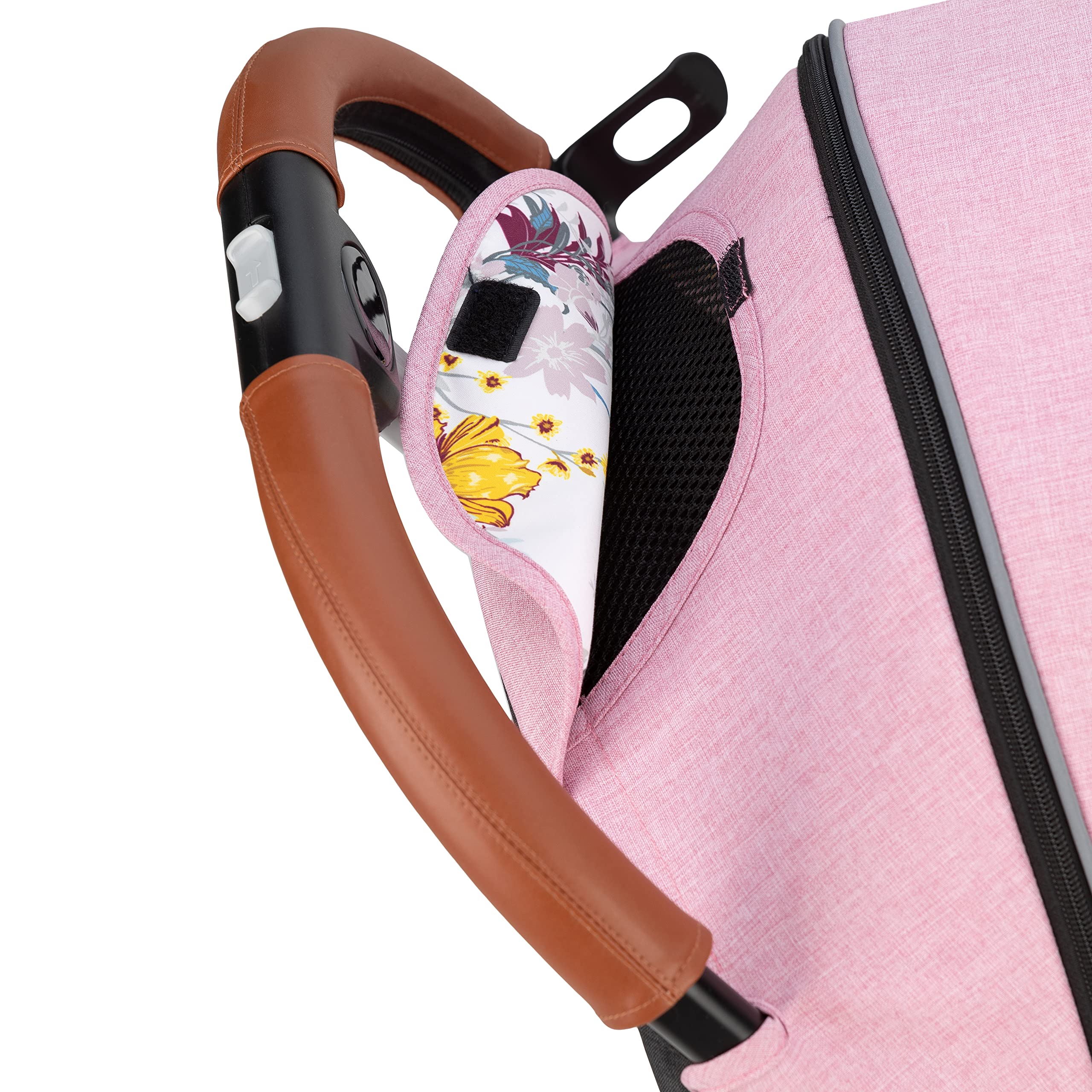 MoMi ESTELLE Silla de Paseo Ligera y Plegable, Carrito de Bebé Compacto con Respaldo Reclinable, Arnés Ajustable de 5 Puntos, Capota Protectora, Gran Cesta de Almacenaje, desde 6 Meses hasta 15 kg