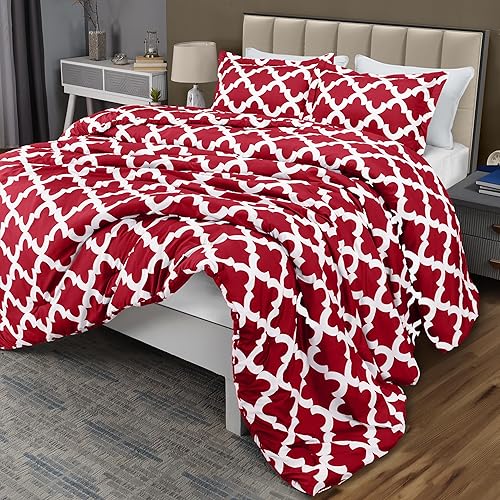 Miniatura 8 de Utopia Bedding Juego de edredón Queen (gris cachemira) con 2 fundas de almohada - Juegos de edredón de cama - Edredón de plumón alternativo - Suave