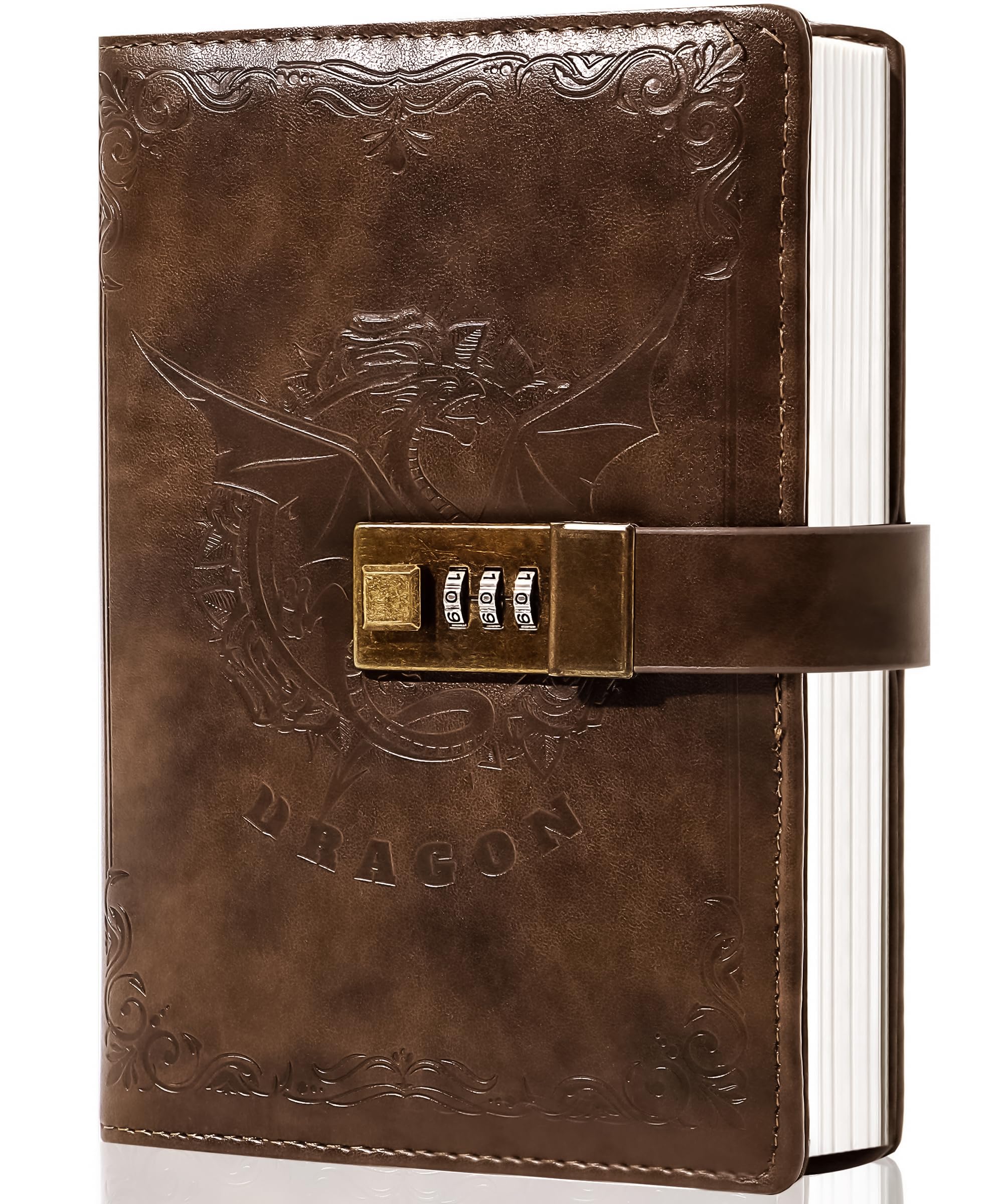 Amazon.com : CAGIE Vintage Journal with Lock Refillable