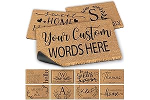 Blaze Your Name in Home Decor: Personalized Door Mat