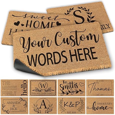 Blaze Your Name in Home Decor: Personalized Door Mat