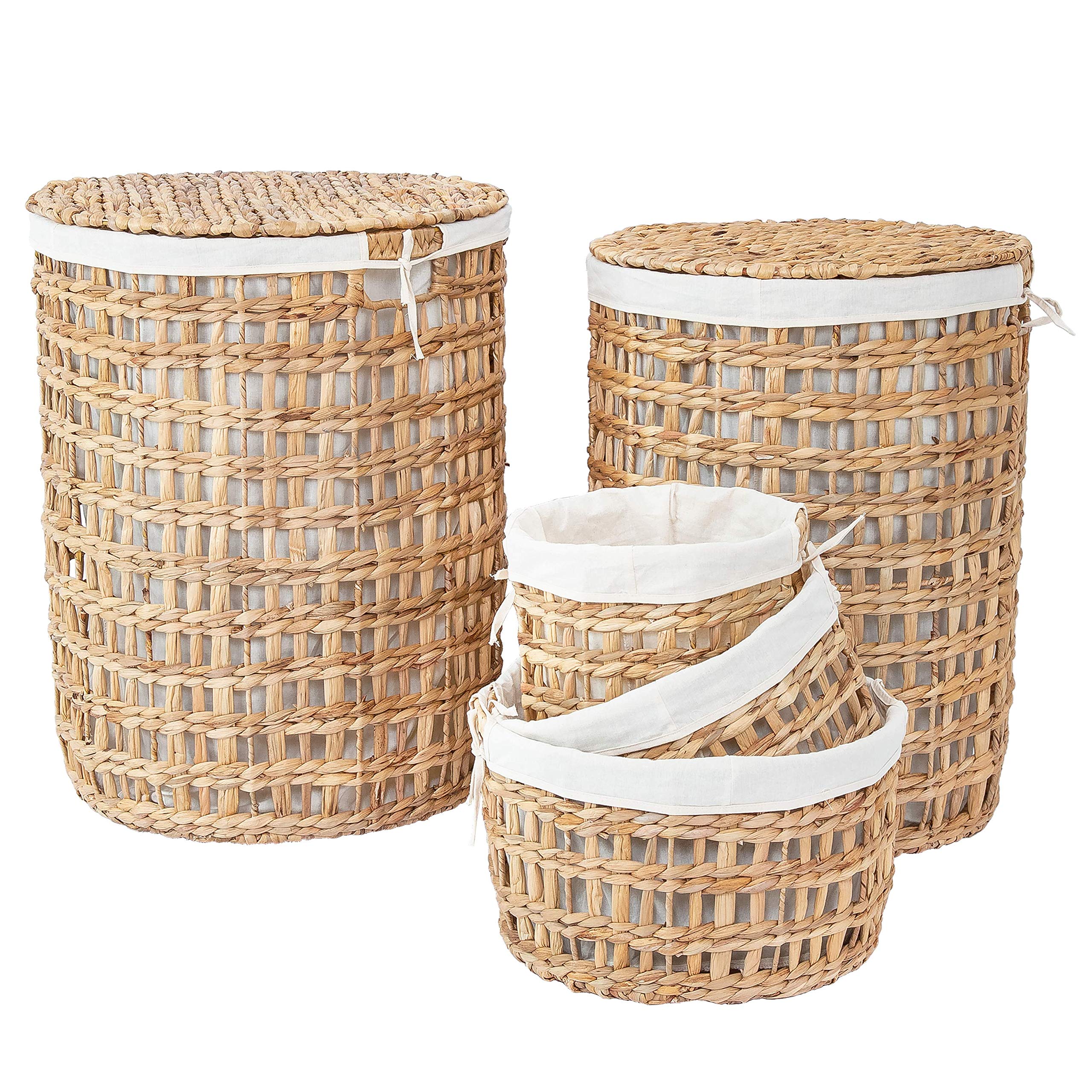Buy Artera Oversize Wicker Laundry Hamper Set of 5 Woven Laundry