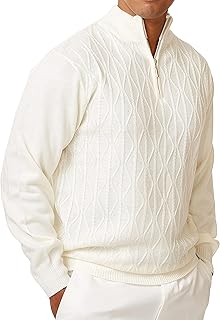 STACY ADAMS Men's Sweater, Solid Cable Knit Twist