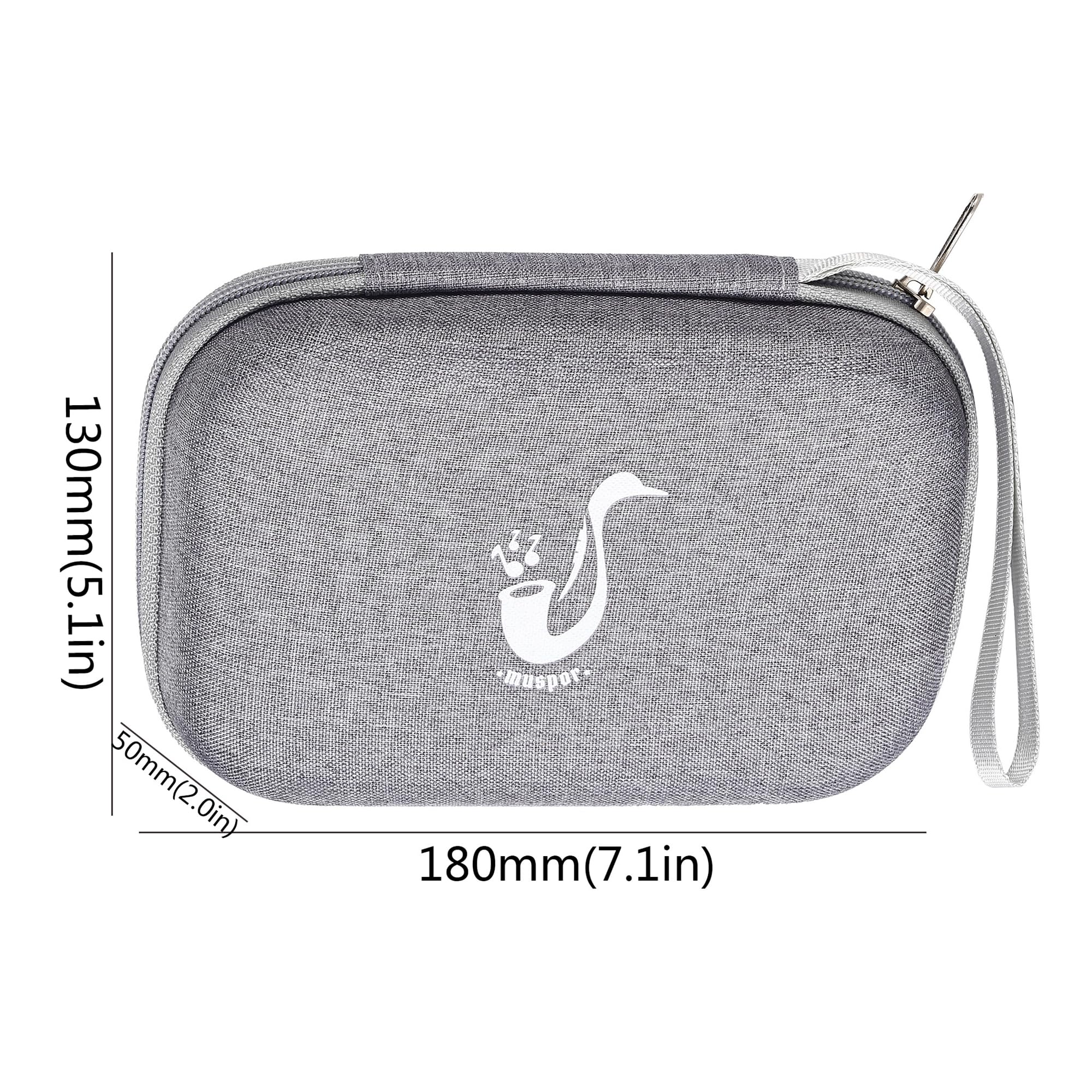 RuiJOTWAT Wooden tube instrument whistle box waterproof pack is suitable for Sax clarinet whistle storage package (capacity 20 tablets) black - Image 4