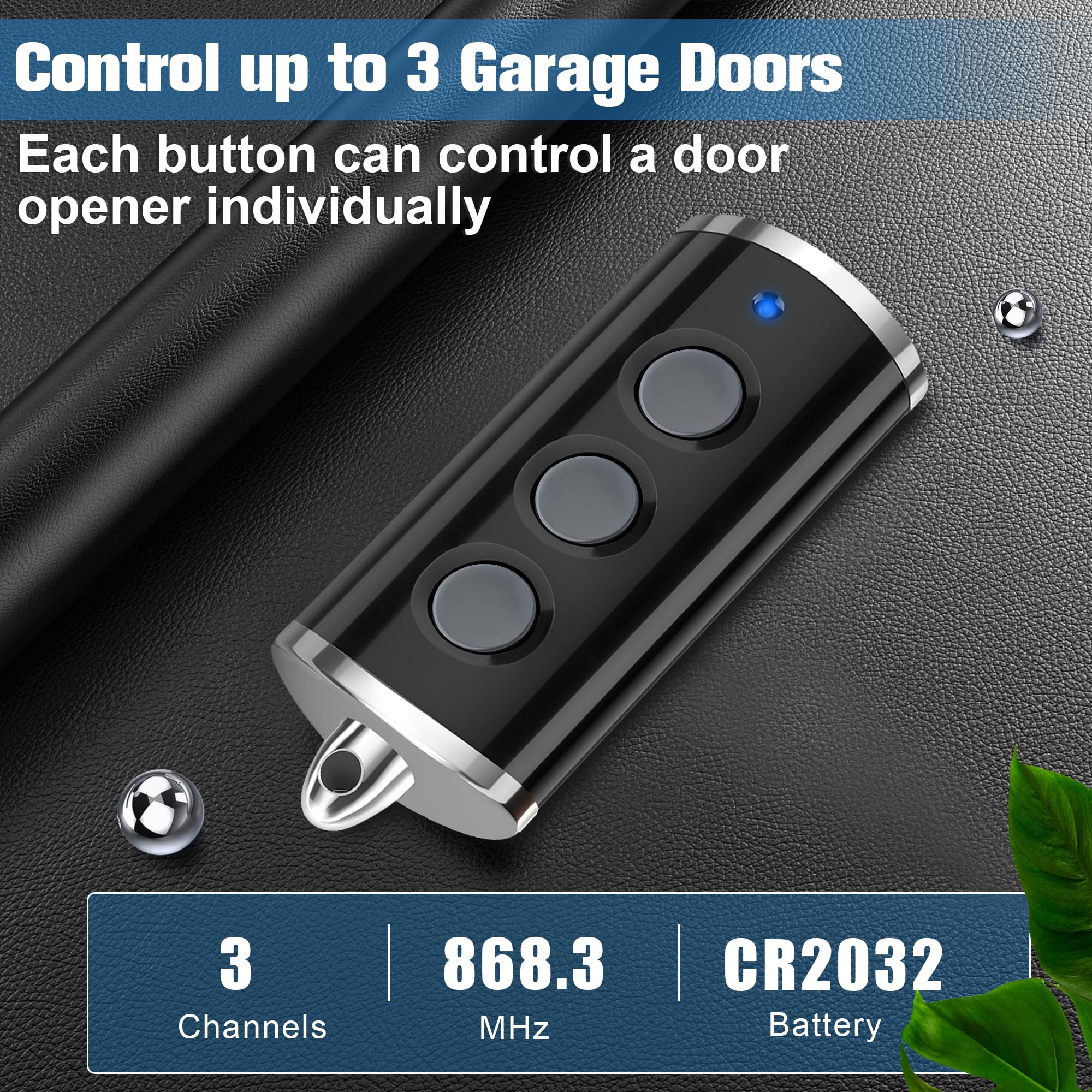 pepape Garage Door Opener Transmitter for HORMANN BiSecur HSE2-868-BS, HSE4-868-BS, Compatible with HORMANN ProMatic Series, SupraMatic Series, GARADOR GaraMatic 9/10/20 Operator - Image 4