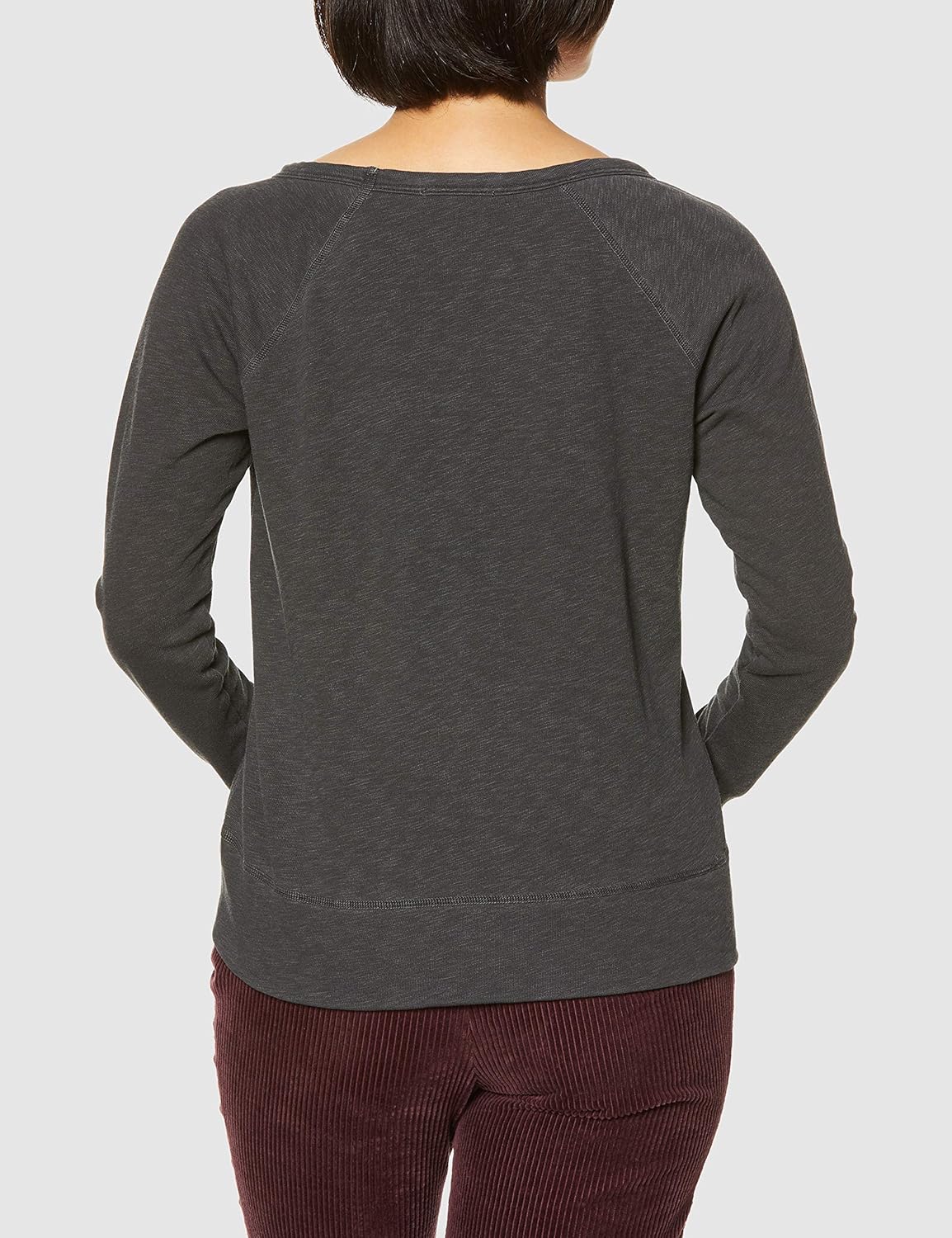 WOMEN'S ケーブル柄 防風裏地付き 長袖クルーネックセーター WOMEN'S