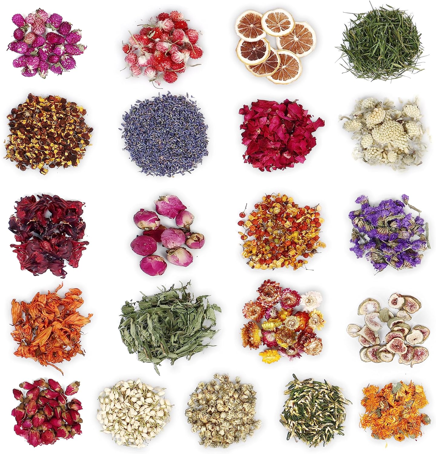 21 Pack Of Dried Flowers For Crafts [Includes Dried Flowers For Candle