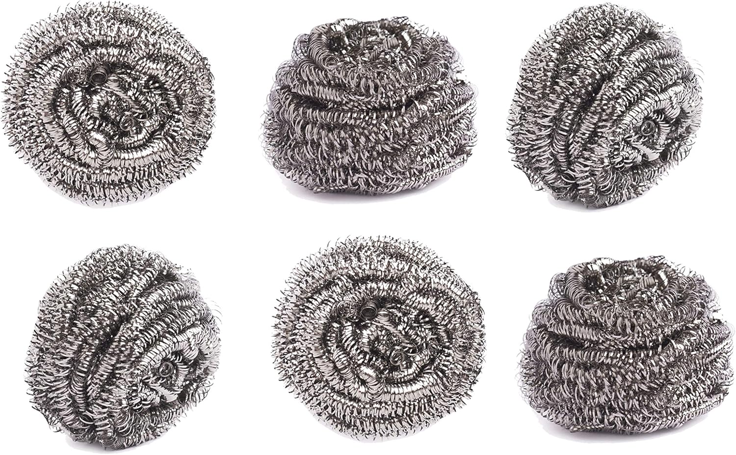 HIC Kitchen Scouring Pad and Dish Scrubbers, Set of 6, Non-Scratch