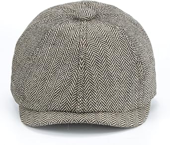 Men's 8 Panel Newsboy-Cap Cotton Gatsby Ivy Golf Adjustable-Flat- Caps Driving-Hat