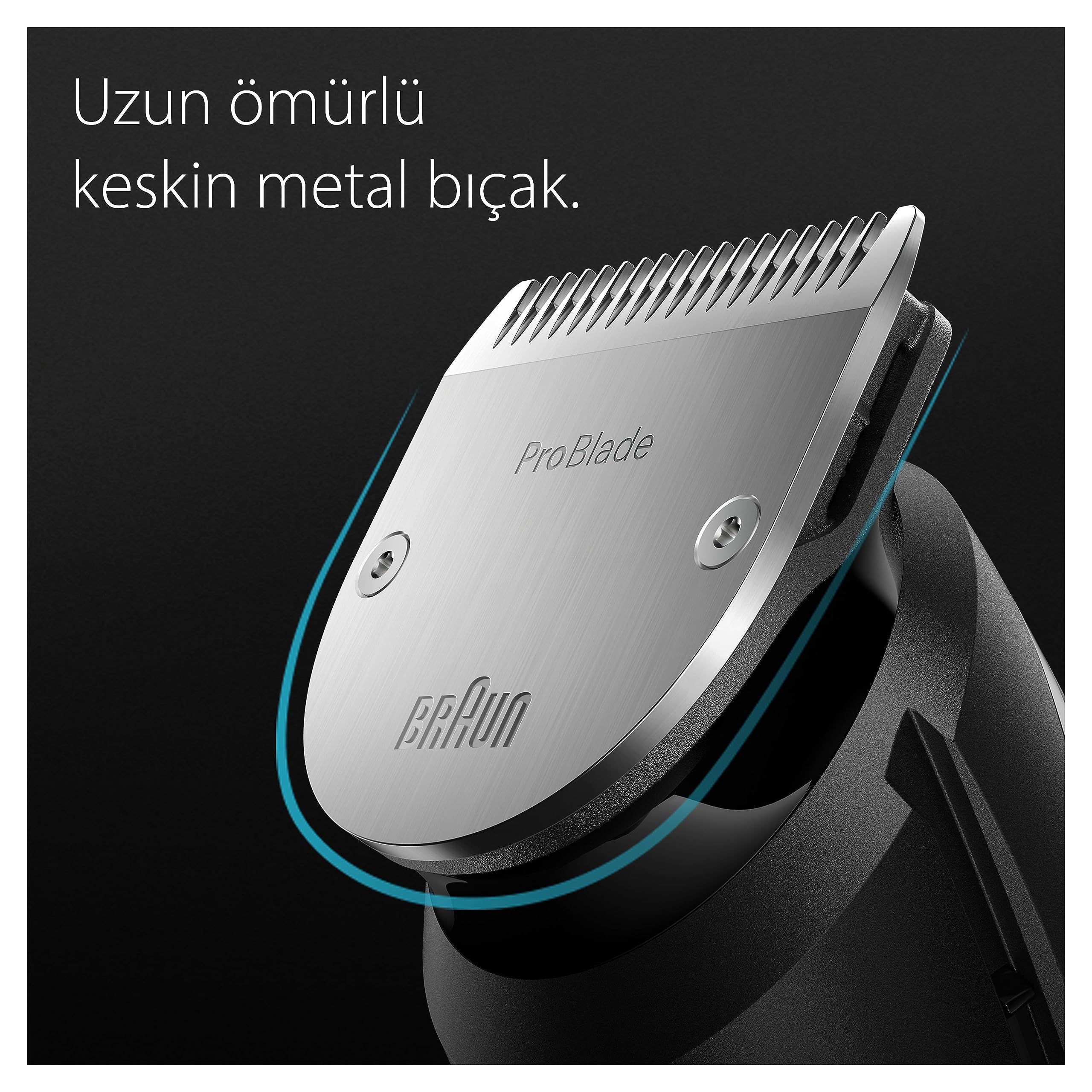 Braun Todo en uno Serie 7 MGK7470, 16 en 1, cuidado diario para hombres, recortar la barba y el cabello, afeitado, depilación de orejas y nariz y más, base de carga y funda, impermeable
