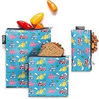 Vista 1 de Simple Modern Nickelodeon Viacom - Bolsas reutilizables para aperitivos para niños, seguras para alimentos, sin BPA y ftalatos, cremallera