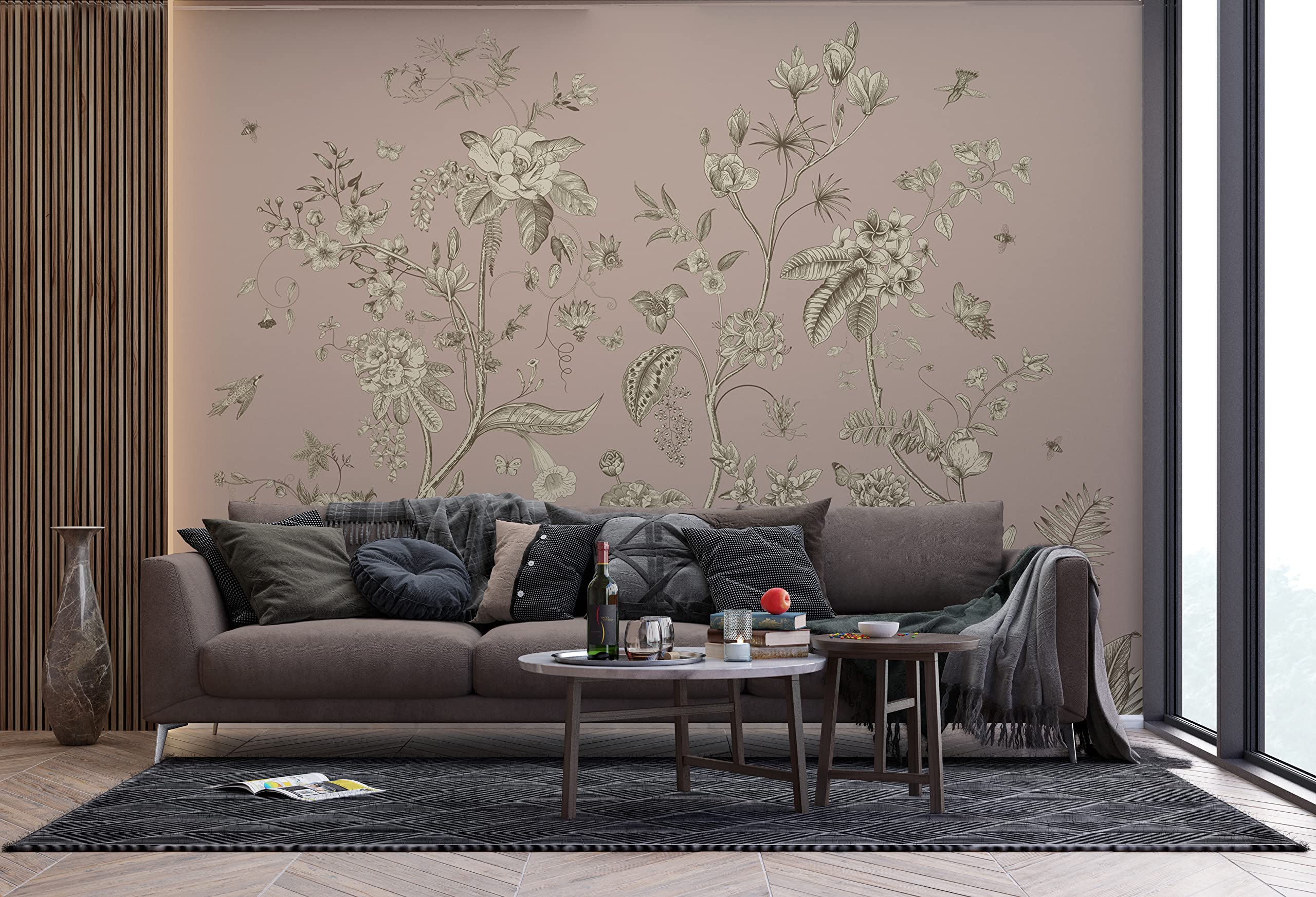AG Design AFT5P 3044 - Carta da parati fotografica in tessuto non tessuto, 375 x 270 cm, 5 pezzi