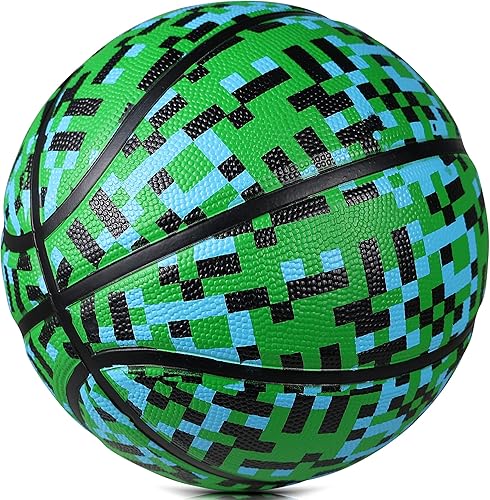 Miniatura 7 de Pelota de baloncesto oficial de goma para interiores y exteriores, tamaño 34567 para niños, jóvenes, adolescentes, niños y niñas, ideas de regalo