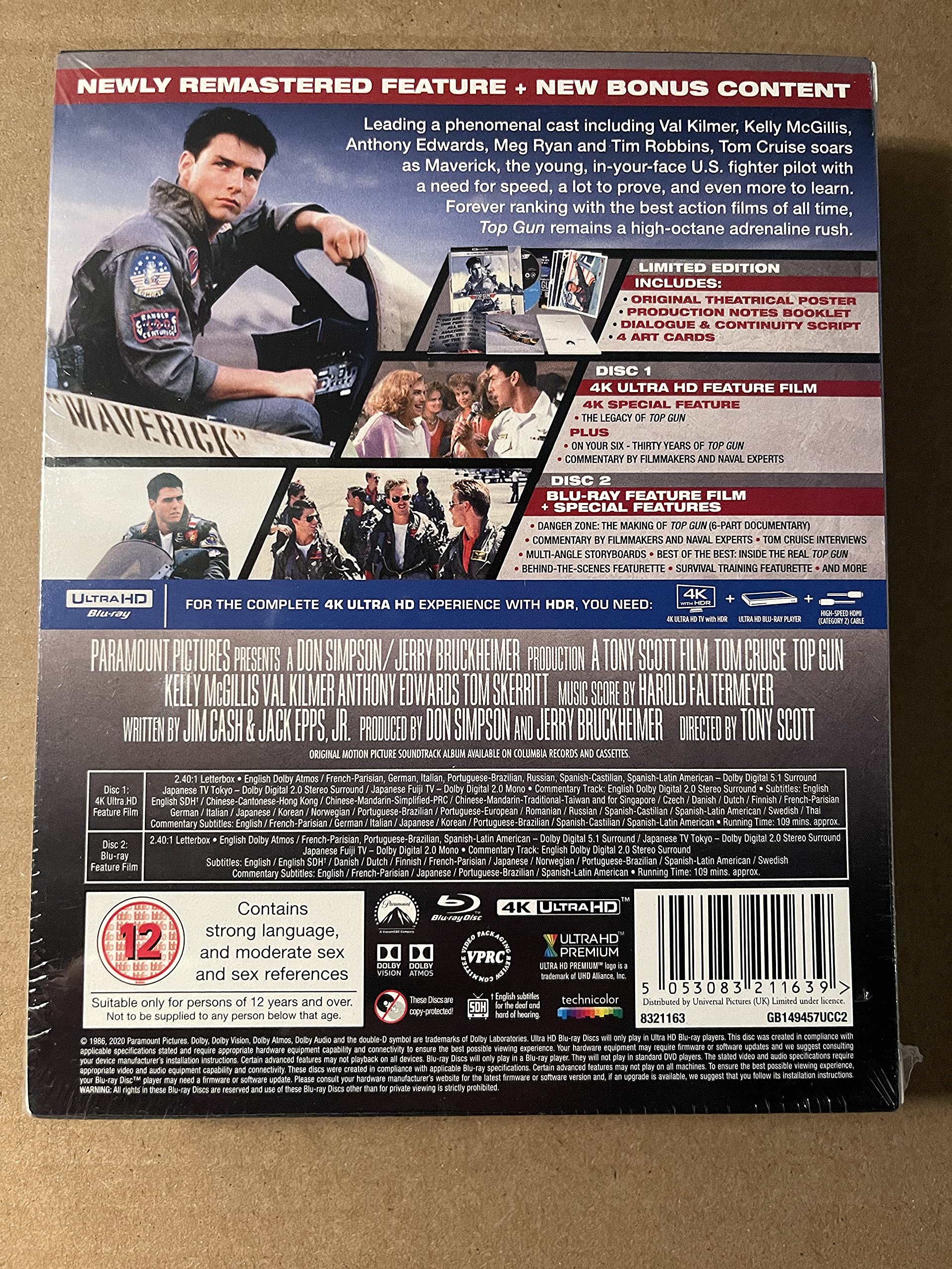 Top Gun 4K UHD Deluxe Steelbook mit deutschem Ton