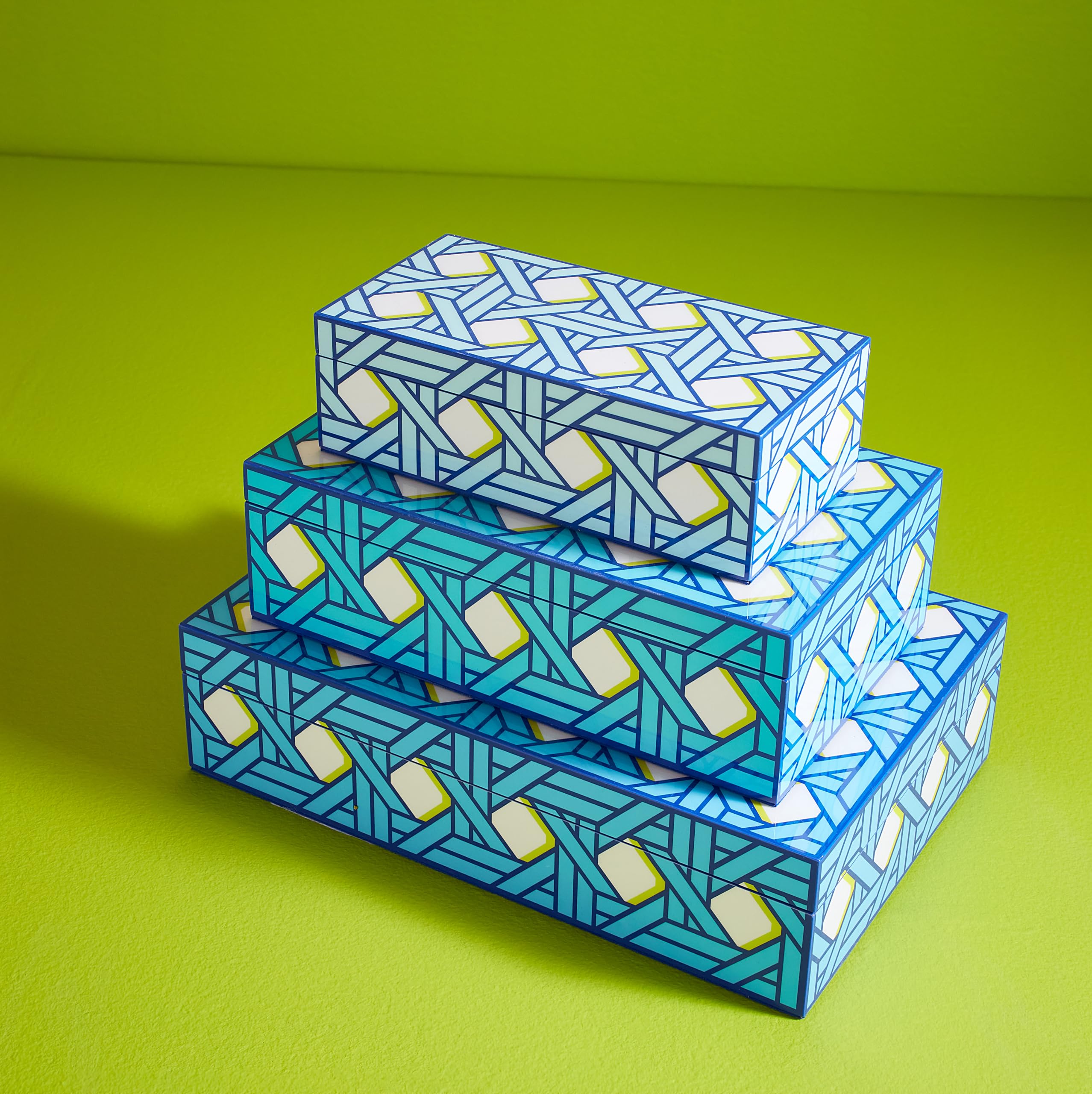 Amazon.com: Jonathan Adler Medium Basketweave Lacquer Box : Home