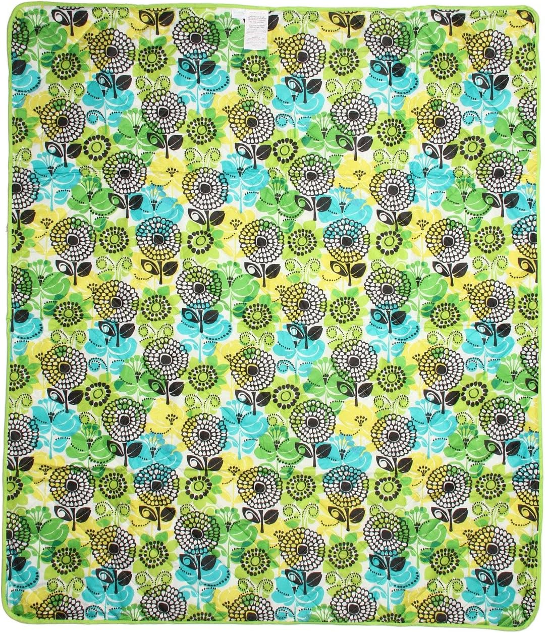 Vera Bradley Picnic Blanket Lime's Up Sports Fan Throw