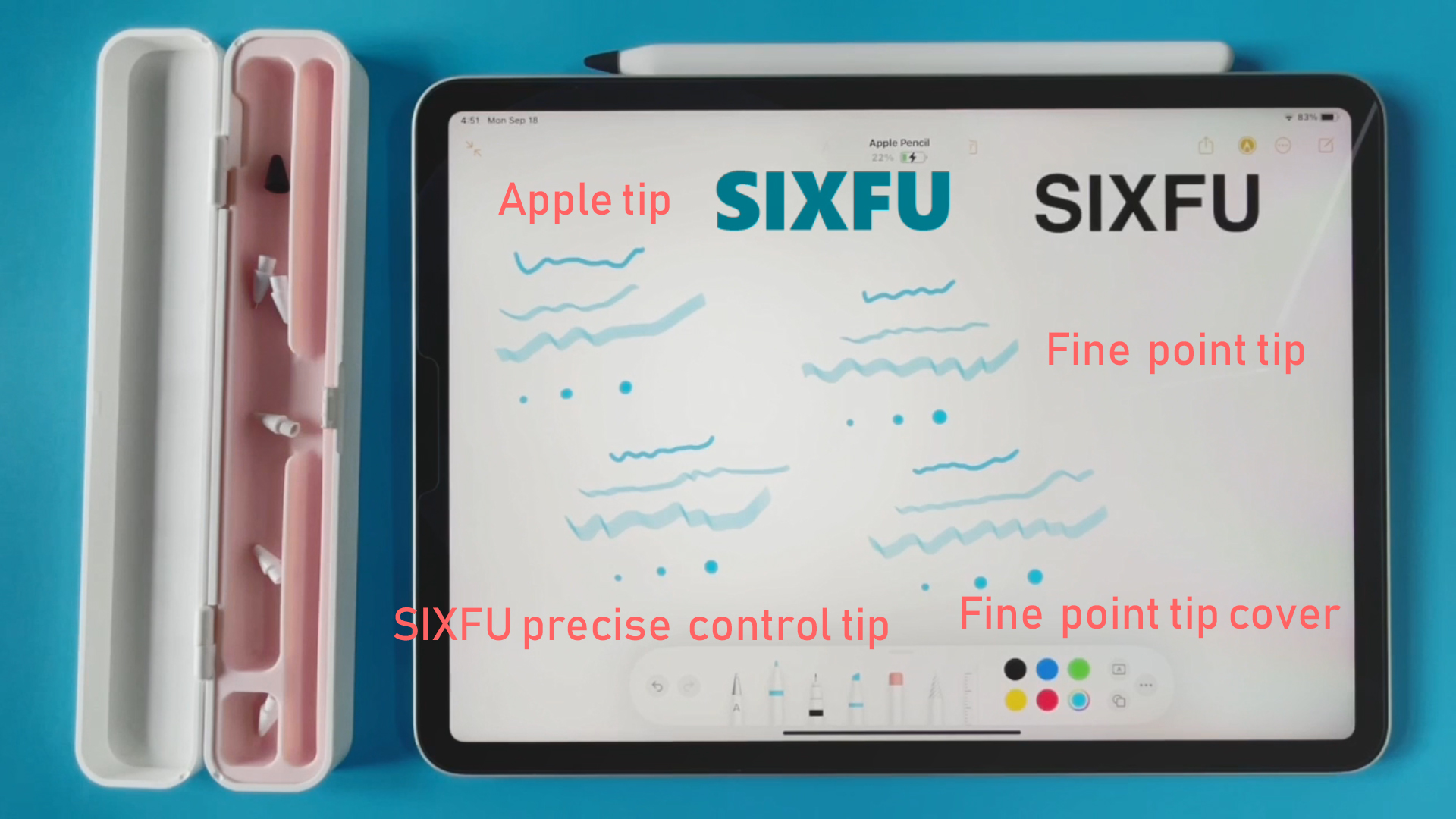 Amazon.com: SIXFU Apple Pencil Tips - Metal Precision Fine Point