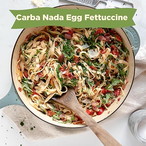 Miniatura 8 de Bolsa de pasta Carba-Nada 10 oz. fettuccine de huevo bajo en carbohidratos