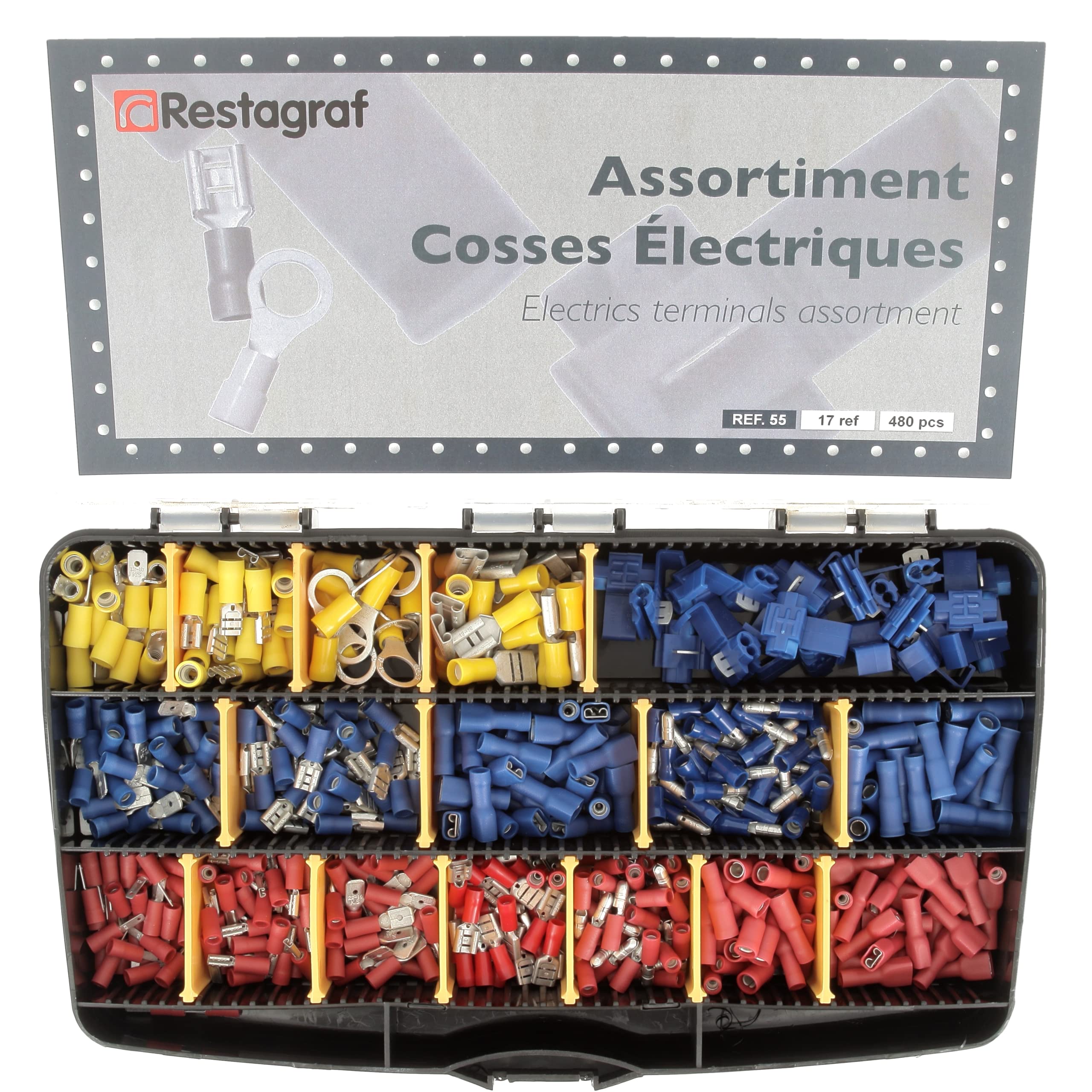 RESTAGRAF 55 Assortiment de cosses à sertir