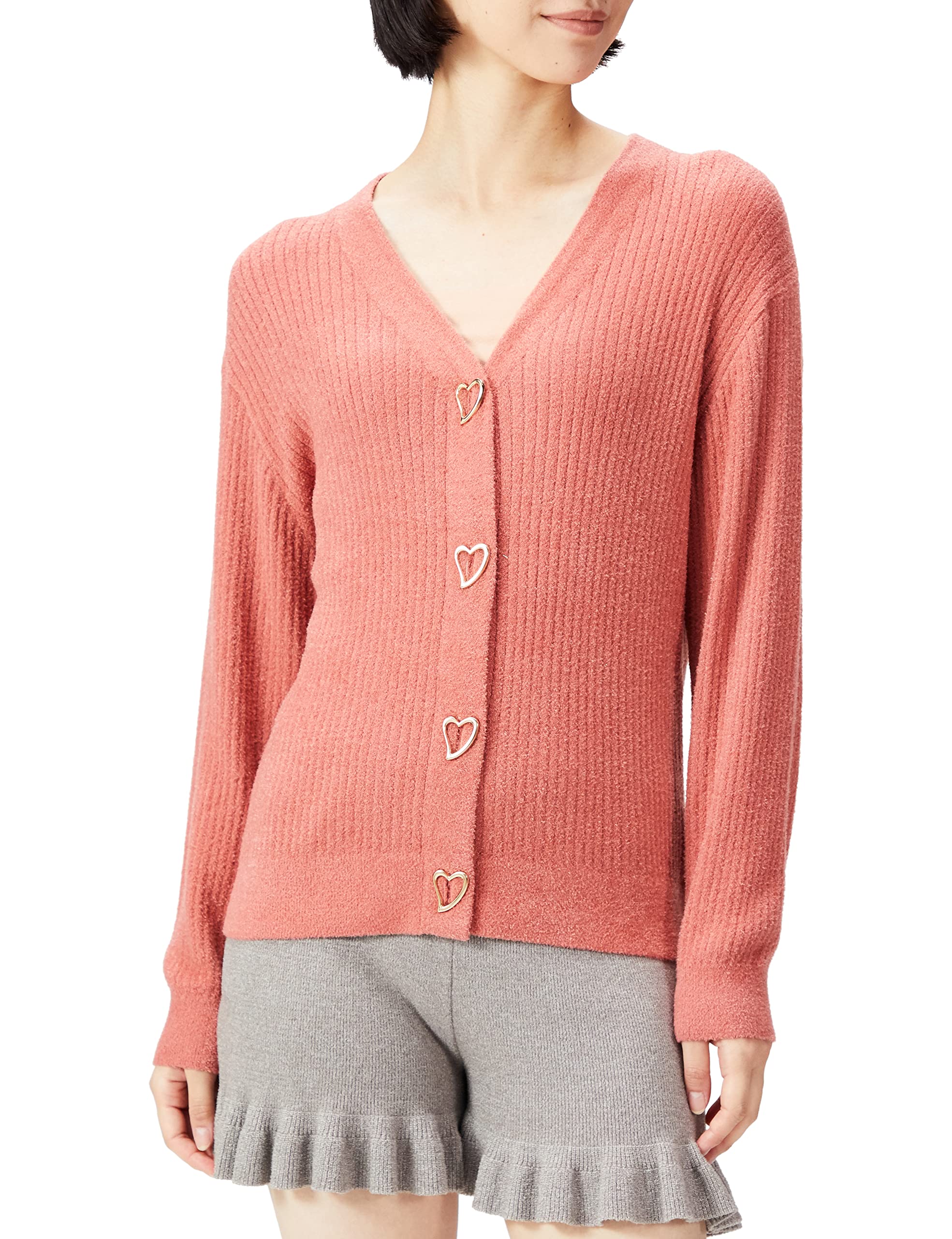 SNIDEL」 ニットカーディガン FREE ピンク レディース SNIDEL