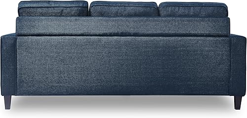 Miniatura 74 de Serta Harmon Sofá seccional reversible sala de estar, moderno sofá de tela de 3 asientos en forma de L. Gris-oscuro,Azul,Crema