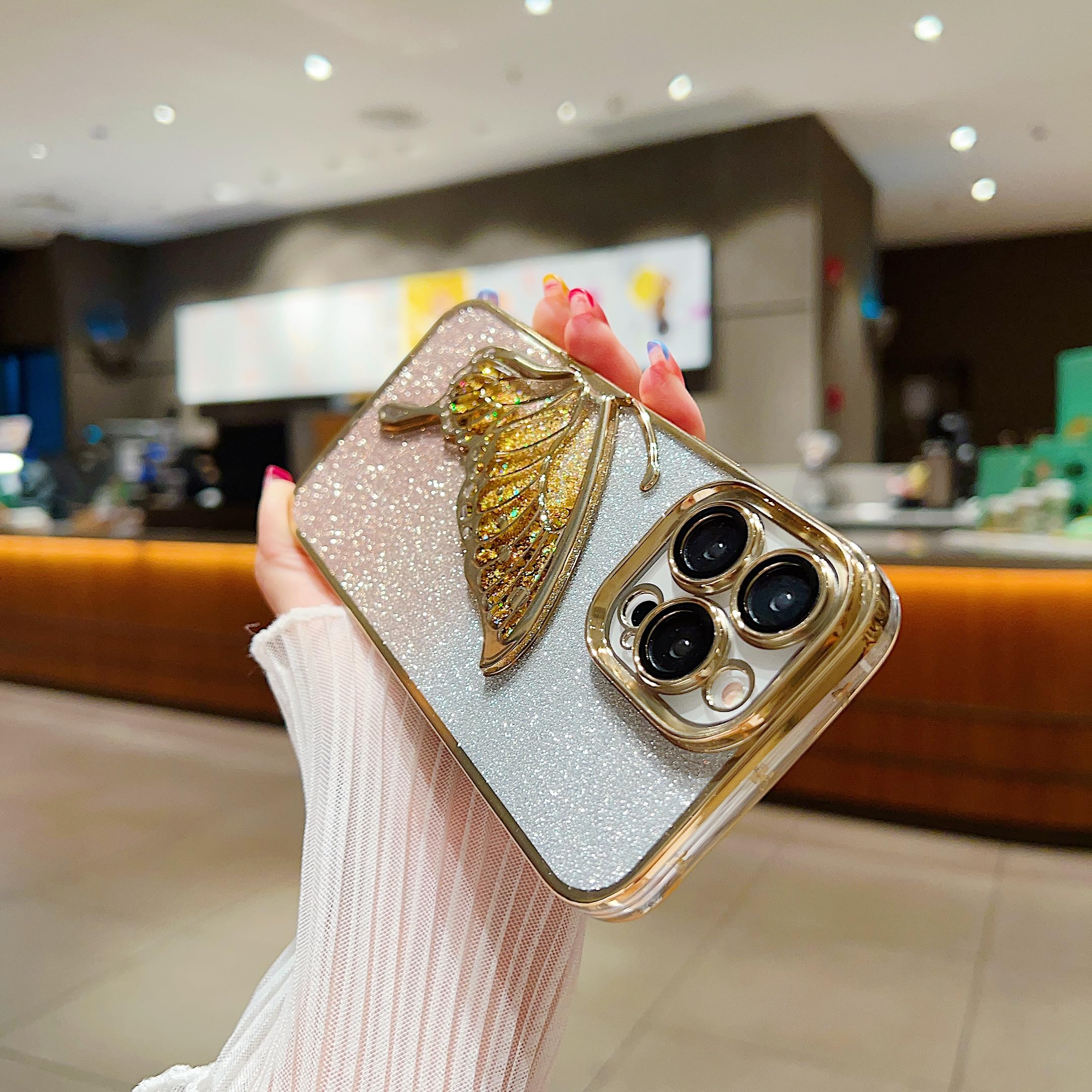 ラグジュアリー バタフライ iPhoneケース ゴールド蝶モチーフ 全機種対応 Amazon.co.jp: QoKcoahn バタフライ スマホケース iPhone 13 Pro