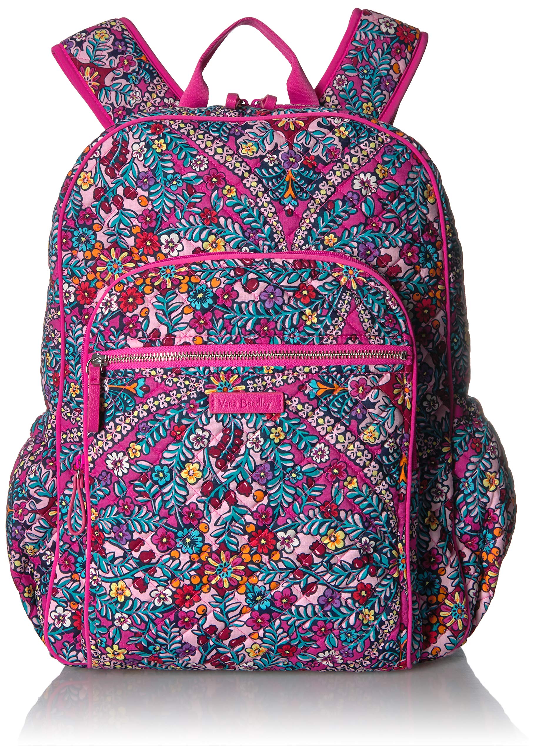 vera bradley bordeaux blooms campus backpack