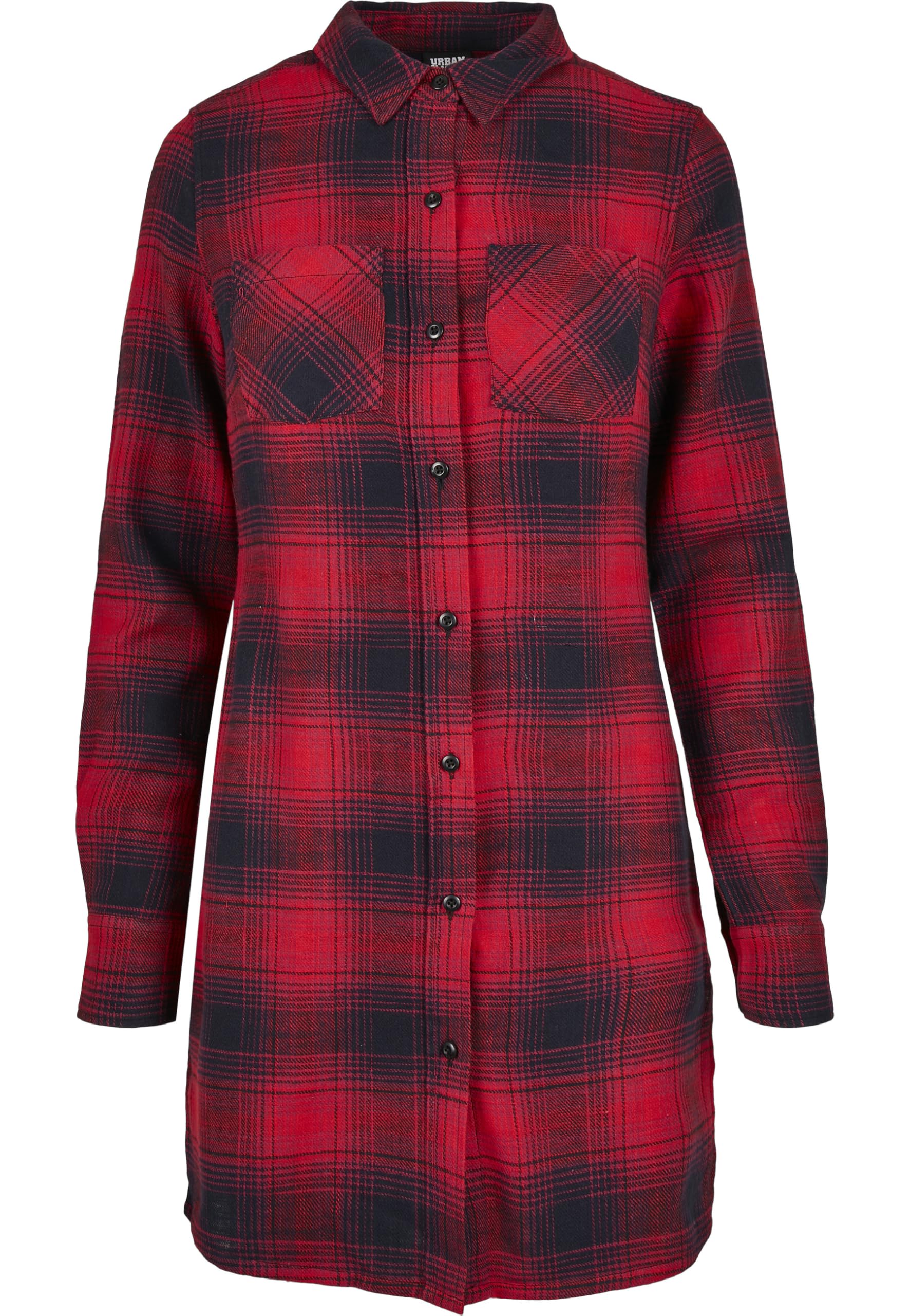 Robe chemise à carreaux Urban Classics fluide pour masquer les complexes - 8