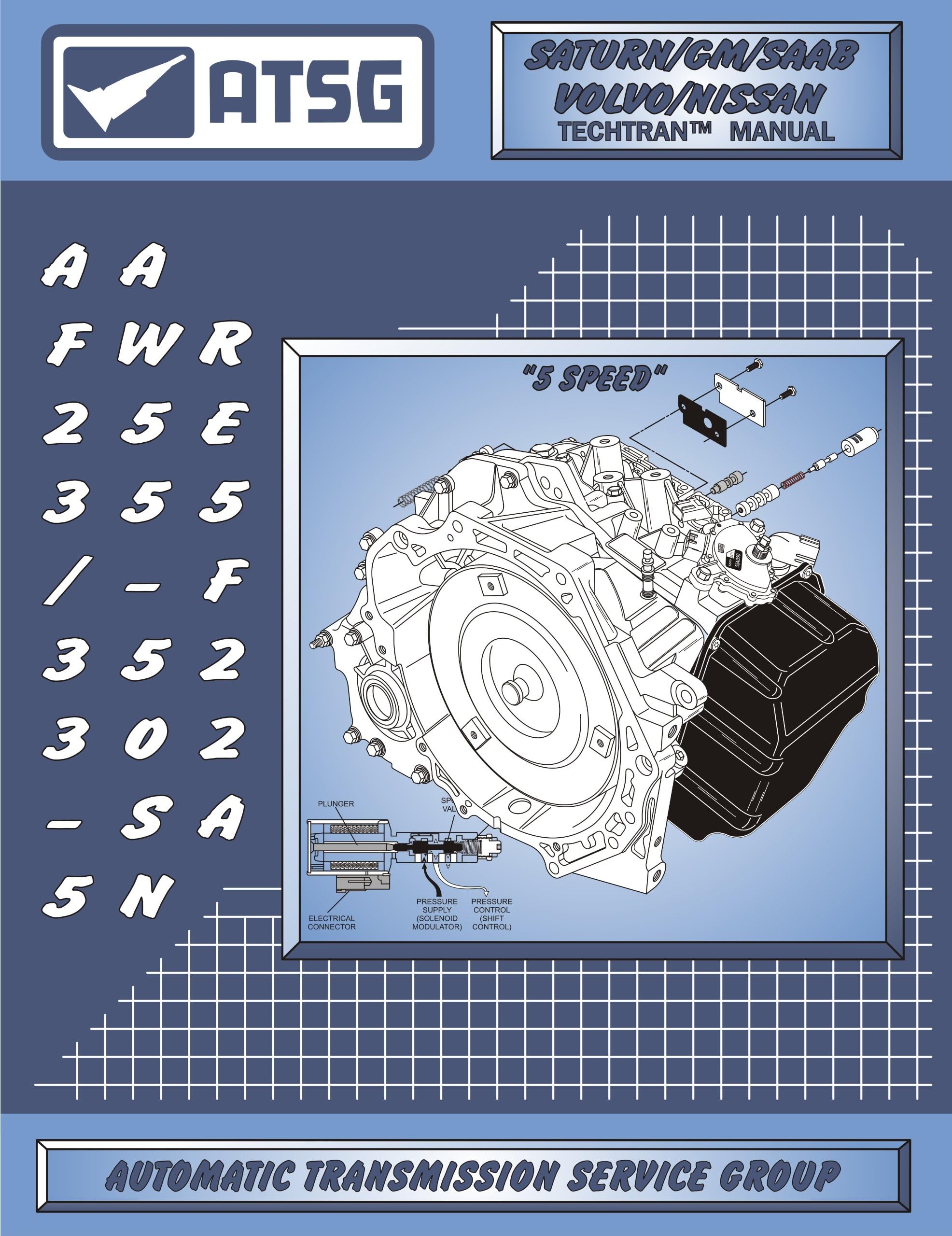 AW55-50/51SN/AF23/33-5/RE5F22A Automatic Transmission Repair Manual (AW55-50SN - AW55-50SN Valve Body - Best Repair Book Available!)