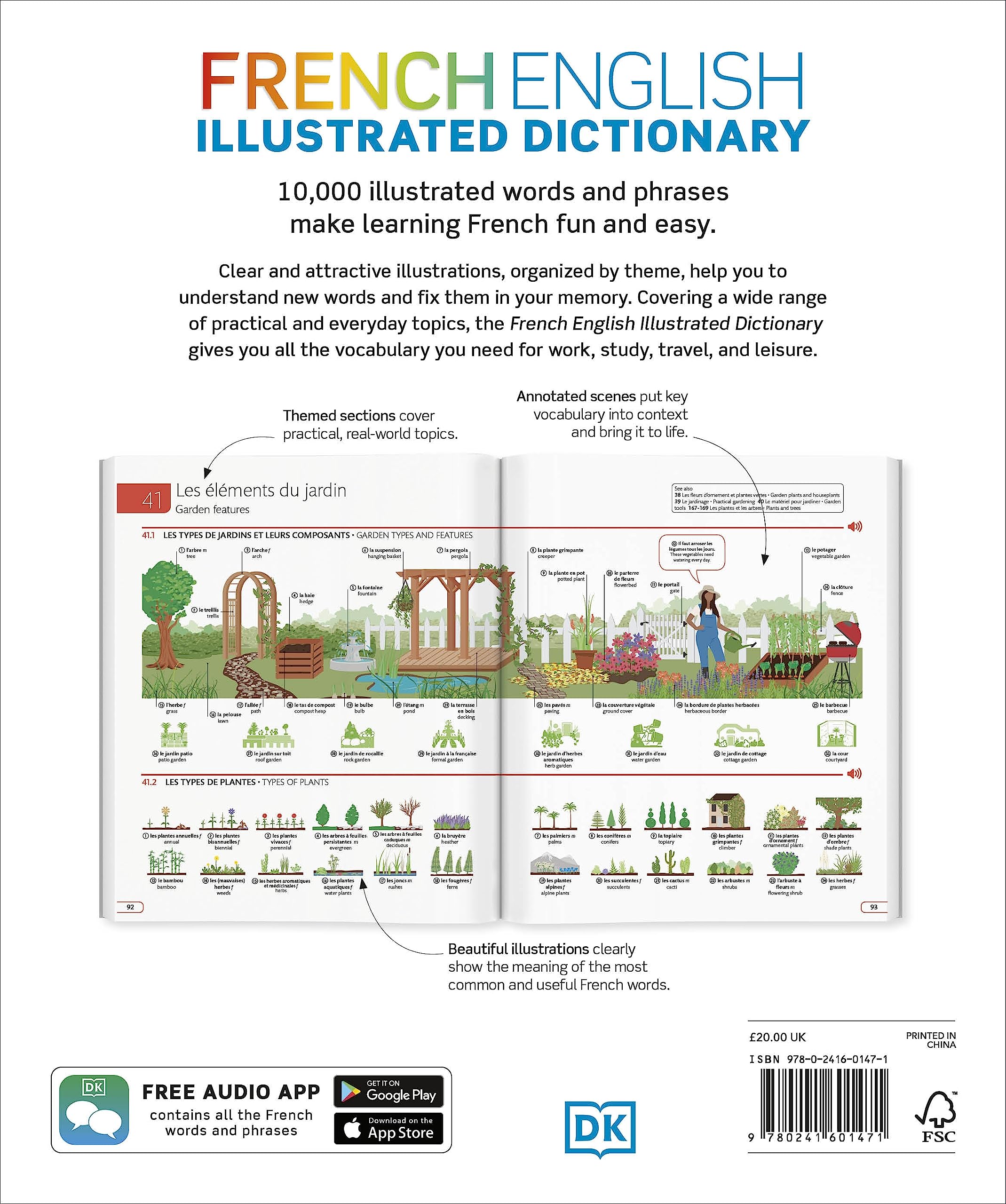 French English Illustrated Dictionary: A Bilingual Visual Guide to Over 10,000 French Words and Phrases
