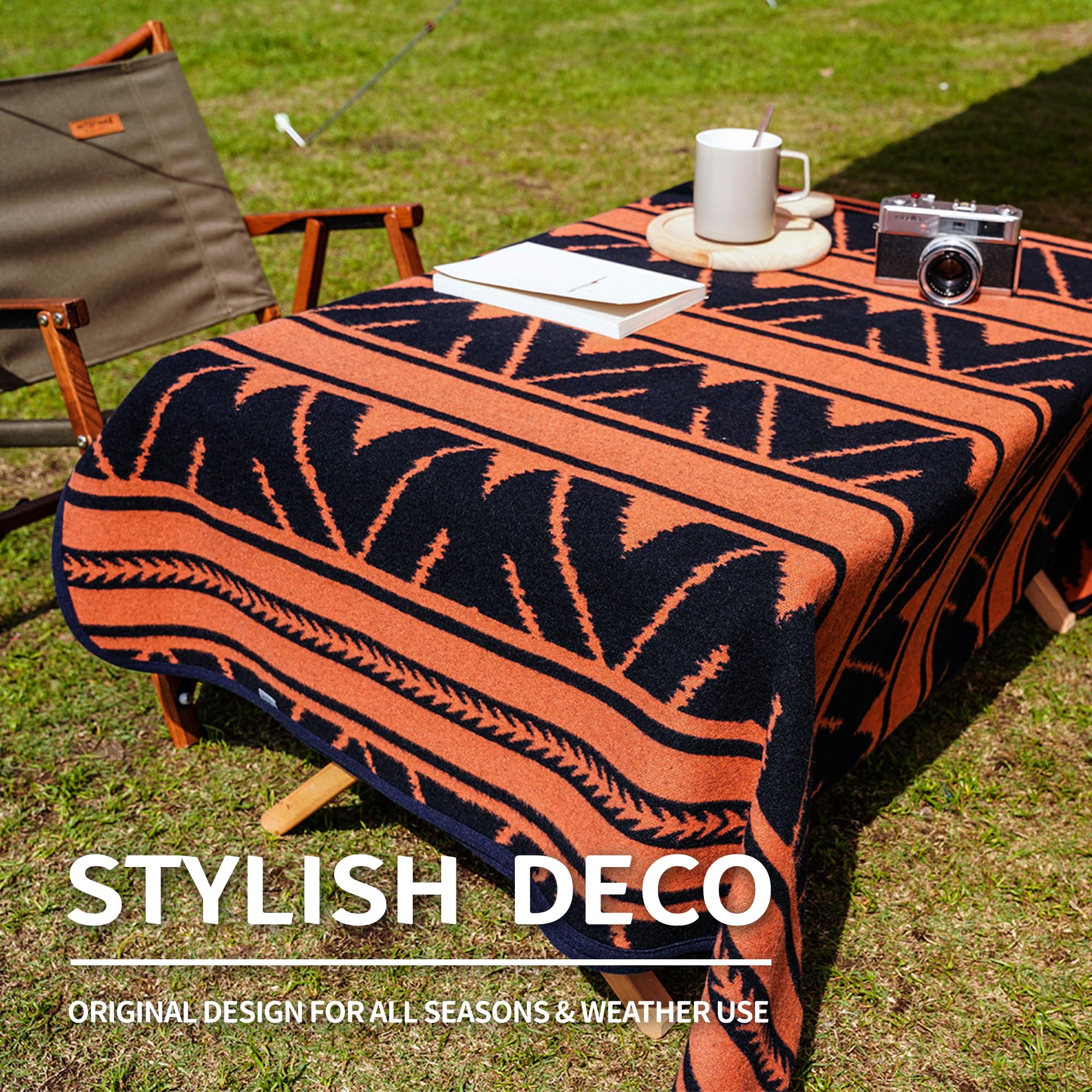 ACUSHLA Merino Wool Camping Blanket Soft Warm Thick Washable Outdoor Camping  Sleeping Blanket All Weather Sierra Black 79x63cm : Amazon.de: Home u0026  Kitchen