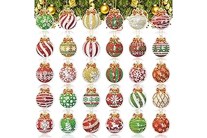 Quelay 30 Pcs Christmas Ball Diamond Painting Keychains - Unleash Your Creativity with Shimmering Ornaments