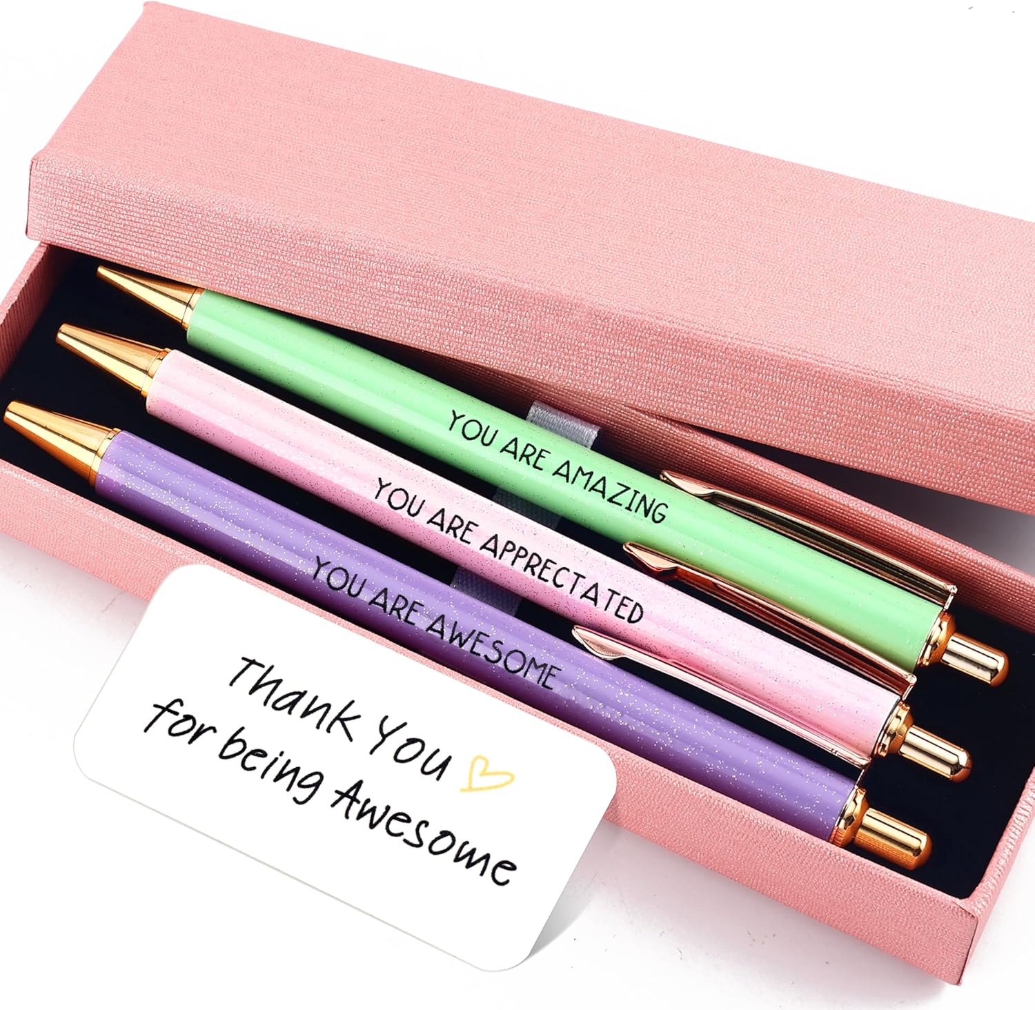 Fancy Pens Sets for Women Thank You Gift Teachers Boss Gifts for Women Office Inspirational Gifts for Coworkers Boss Employee Nurse Cute Pen Set Appreciation Gift Retirement Leaving Job Present
