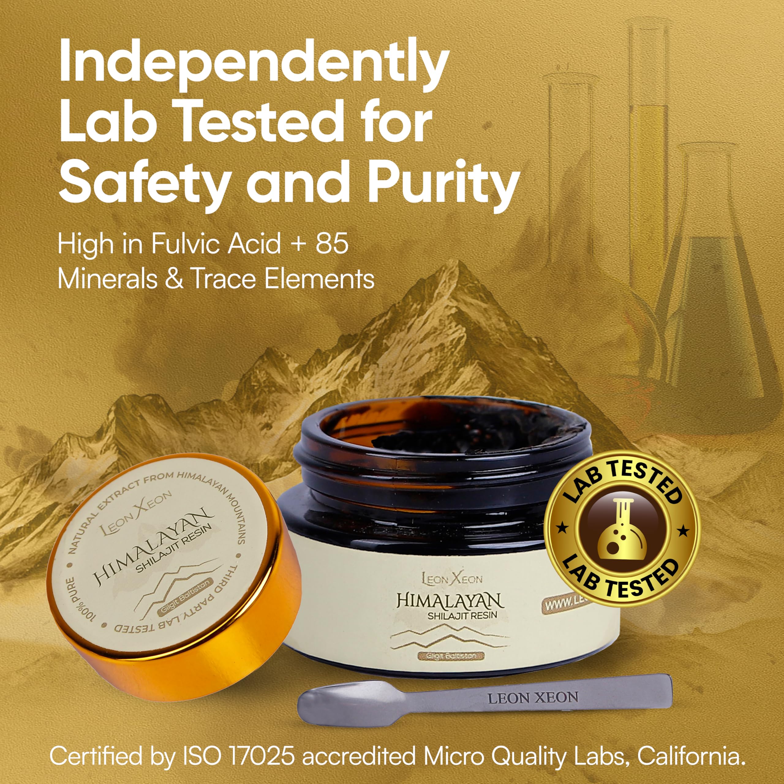 Resina di Shilajit Himalayano 30 g – Gold Grade, 100% Pura & Naturale, Ricca di Acidi Fulvici & Umici, 85+ Minerali & Oligoelementi, Supporto Immunitario & Vitalità
