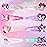 Disney Minnie Kids Hair Clips for Girls Snap Clips 8 Pack Multi Color Ages 3+