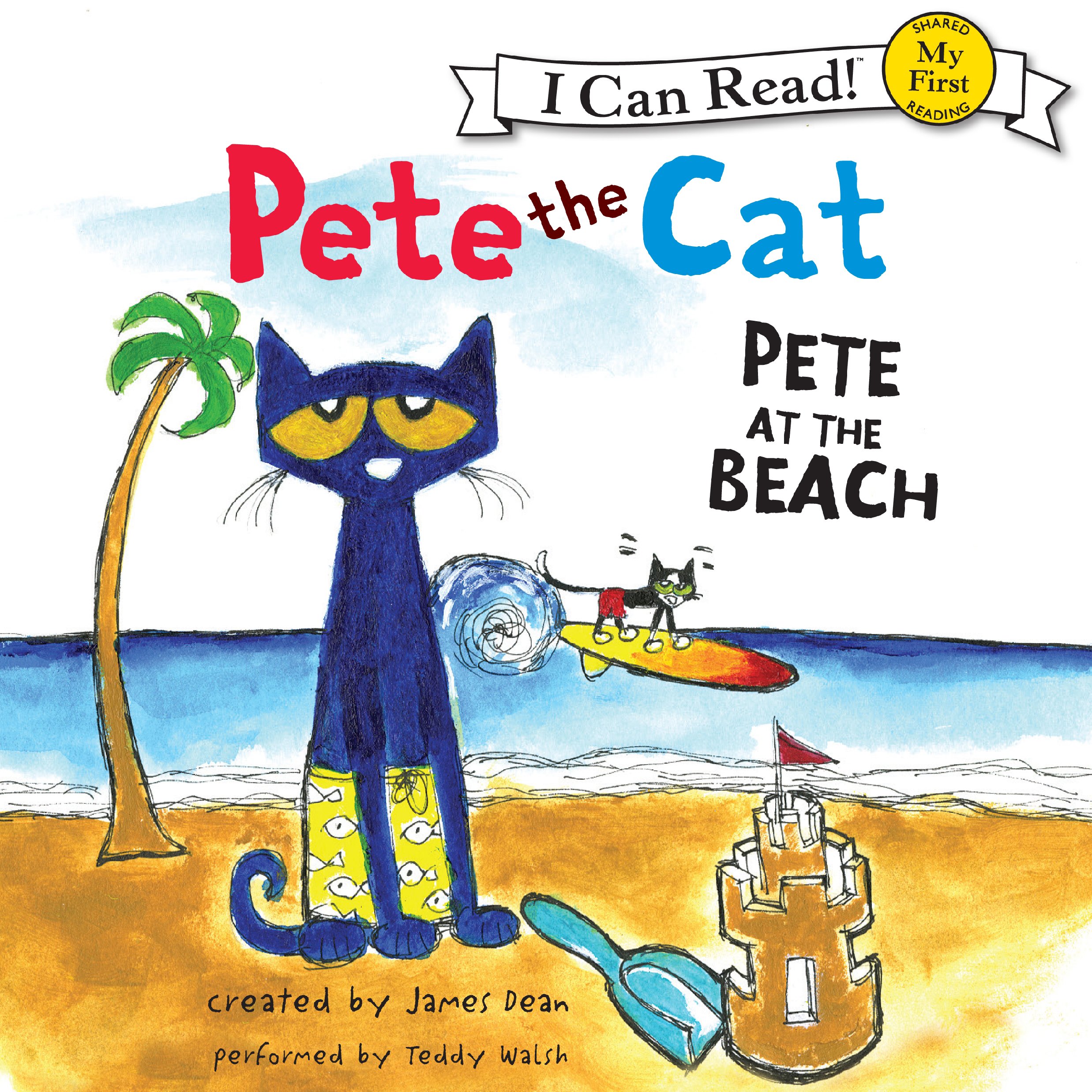 Cover art for Pete the Cat: Pete at the Beach