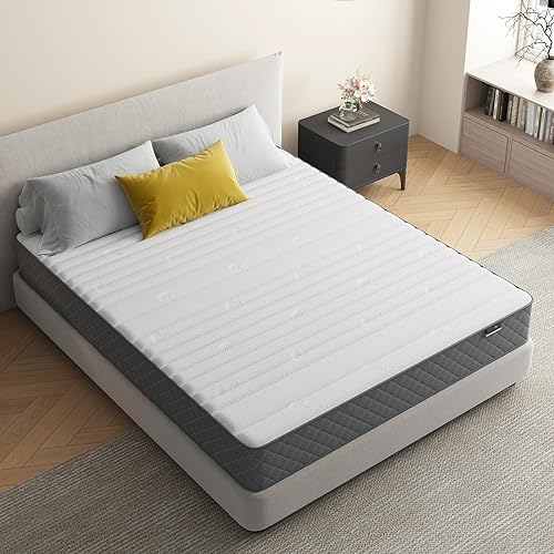 Miniatura 7 de PurrJoys Firm Full Mattress,10 Inch Hybrid Full Mattress in a Box with Gel Memory Foam, Pocket Innerspring, Pressure Relief, Motion Isolation,