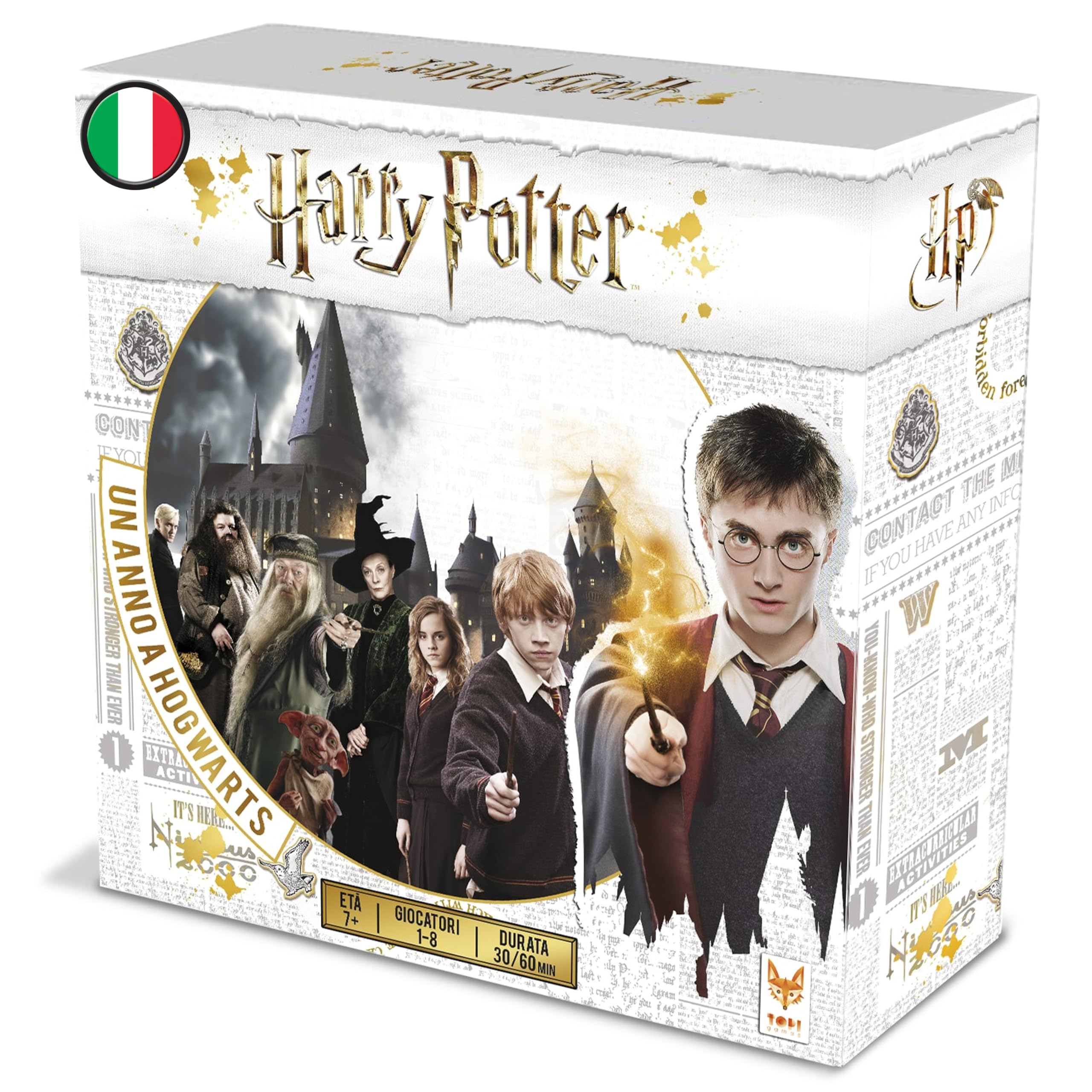 Asmodee – HARRY POTTER: UN ANNO A HOGWARTS – Gioco da Tavolo Competitivo | Gioco da Tavola di Duelli e Combattimenti tra Casate di Hogwarts – 1-8 Giocatori – 7+ Anni – 30-60 Minuti – Edizione Italiana