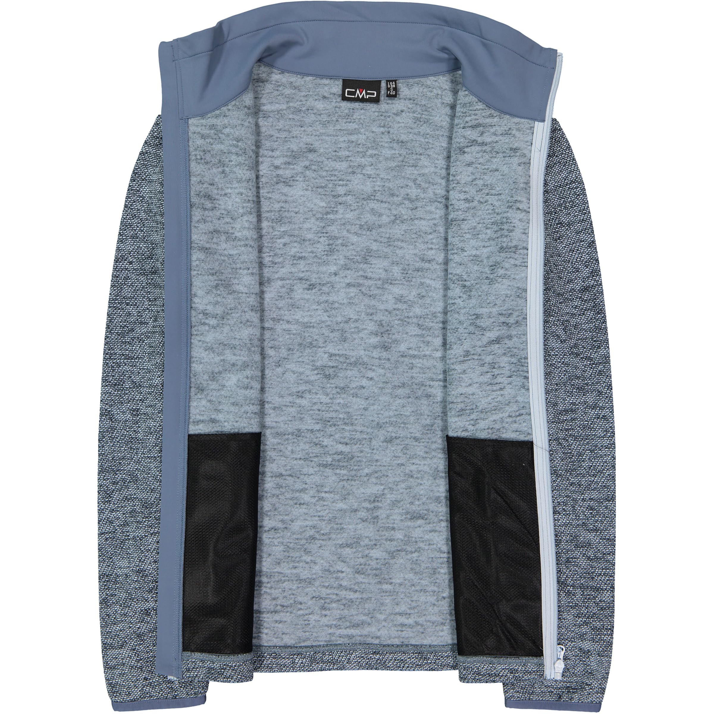 CMP Veste polaire pour femme avec Knit Tech Jacquard - Veste d'extérieur légère et respirante pour la mi-saison et les loisirs.