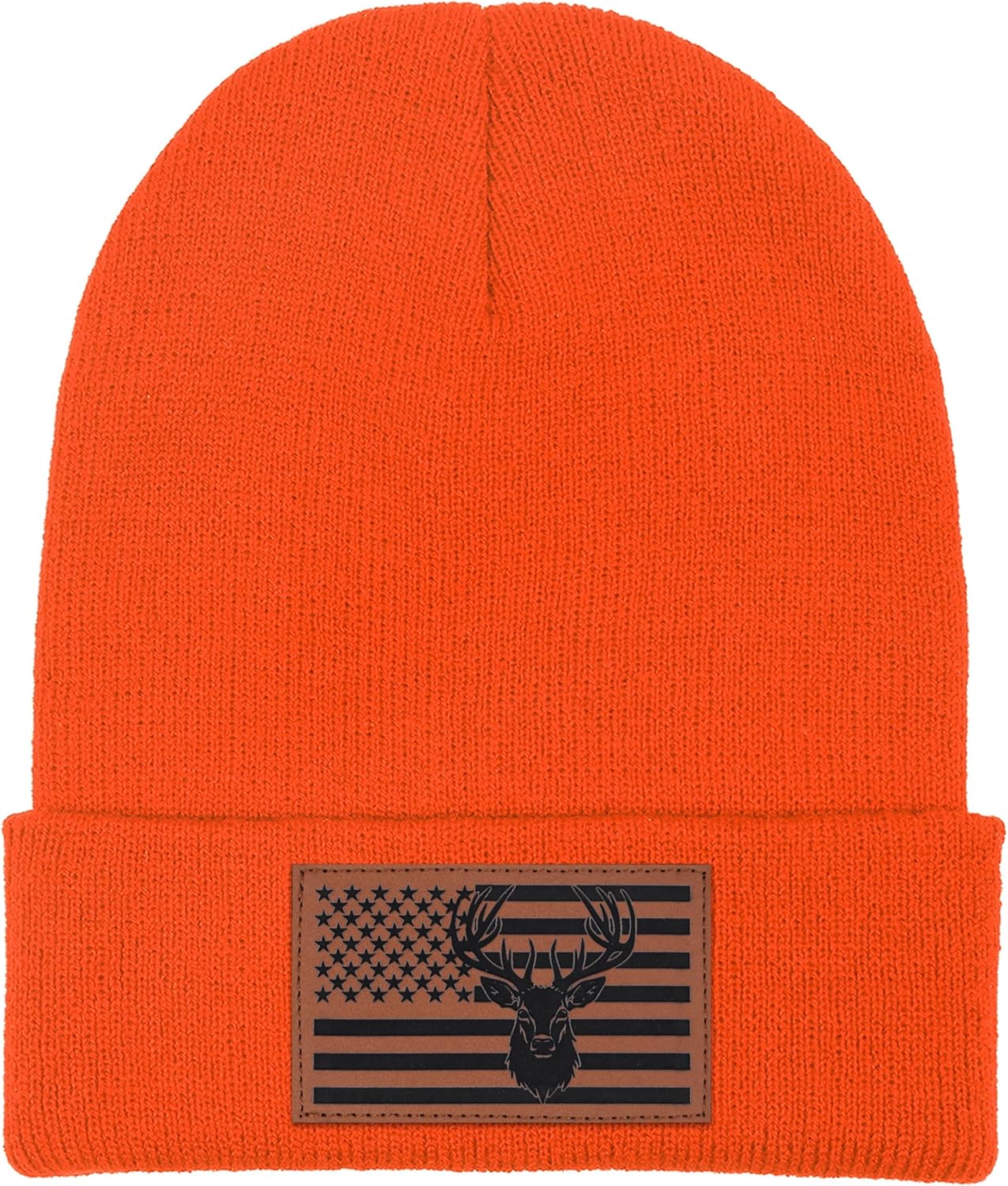American Flag Hunting Beanie for Men Dad Grandpa Retirement Outdoor Gift for Hunters Deer Duck Gear - Image 2