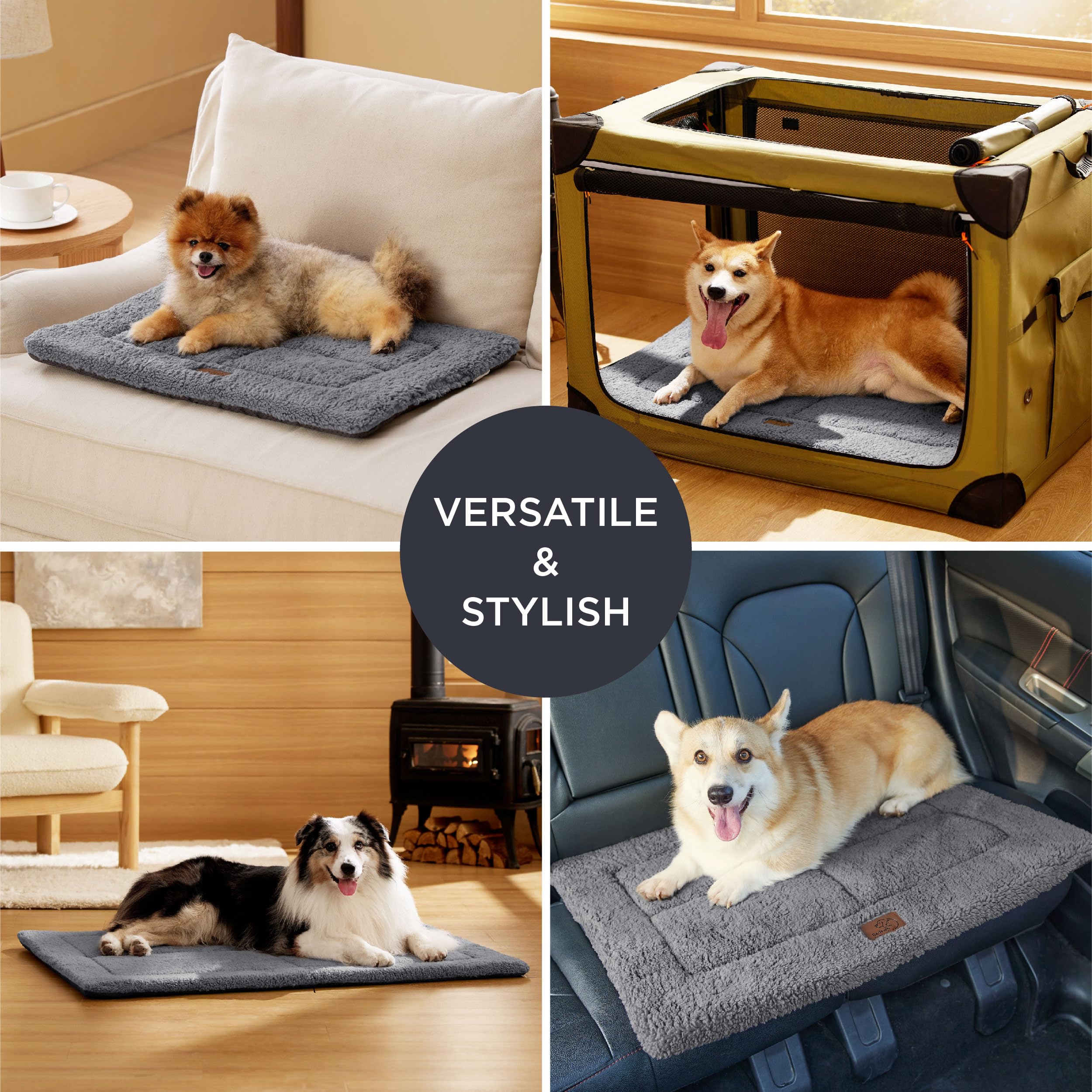 BEDSURE Hondenkussen voor grote honden, wasbaar, 120 x 90 cm