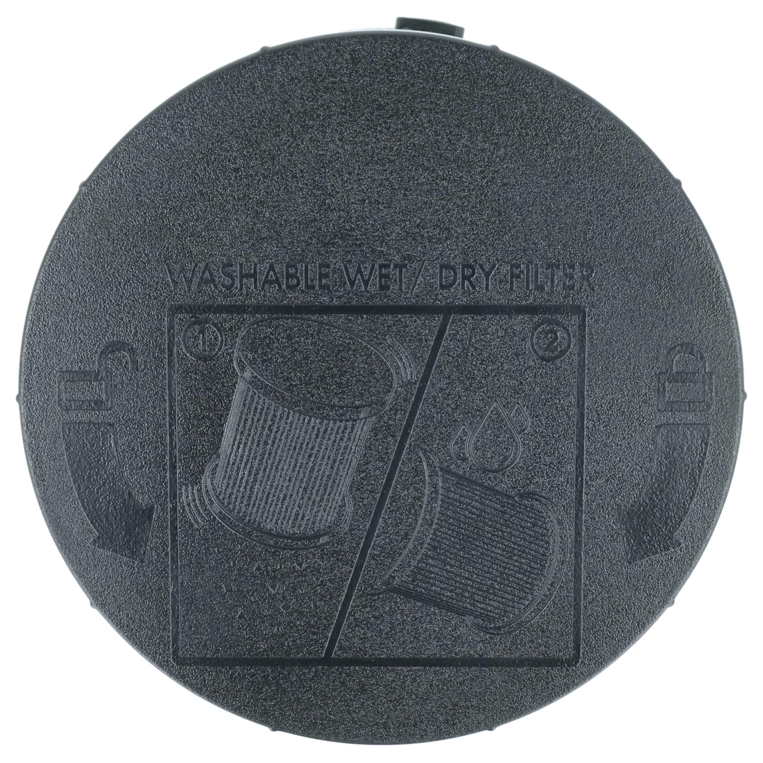 vhbw 4 x filtr fałdowany zamiennik do Ryobi A32RF08, A32VC05 do odkurzacza - filtr nabojowy czarno-biały